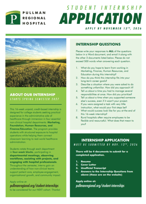 2027 Internship Application
